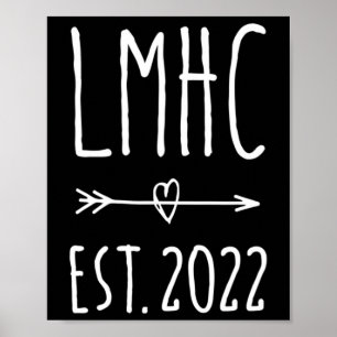 LMHC lizenzierter Mental Health Counselor Abschlus Poster