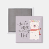 Lmile More Llama Magnet (Vorderseite/Rückseite)