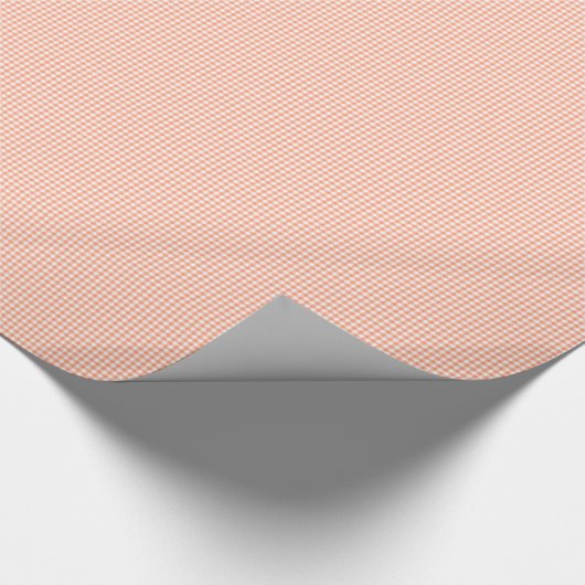 Lmon Pink Gingham Geschenkpapier (Ecke)