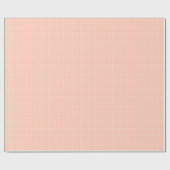 Lmon Pink Gingham Geschenkpapier (Flach)
