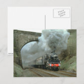 LMS Class 5 explodiert entlang der Siedlungs- und  Postkarte (Vorne/Hinten)