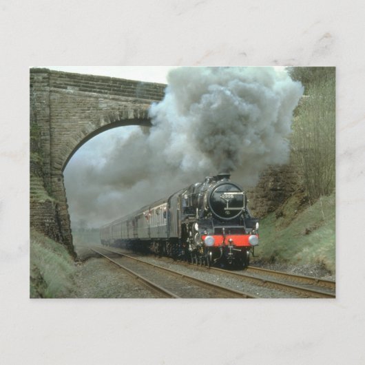 LMS Class 5 explodiert entlang der Siedlungs- und  Postkarte (Vorderseite)
