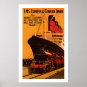 LMS Express & Cunard Liner Poster (Vorne)