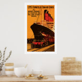 LMS Express & Cunard Liner Poster (Küche)