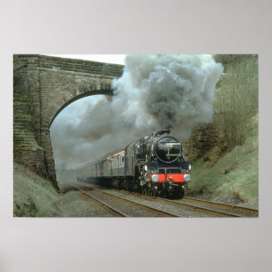 LMS Klasse 5 startet entlang dem Bank u. Carlisle Poster