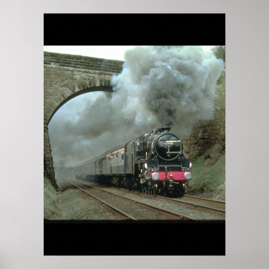 LMS-Klasse-5-Strahlen entlang der Settle_Steam-Züg Poster (Vorne)