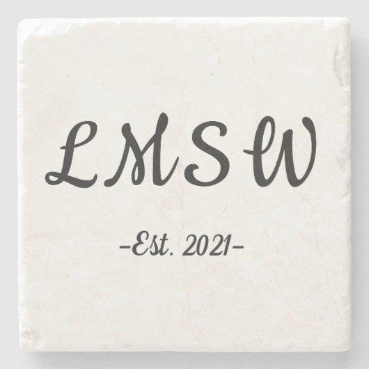 LMSW est. Stone Untersetzer 2021 (Vorderseite)