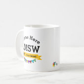 LMSW lizenzierter Master Social Worker Personalisi Kaffeetasse (Vorderseite Links)