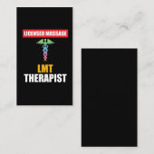 LMT genehmigter Massage-TherapeutCaduceus Visitenkarte (Vorne/Hinten)