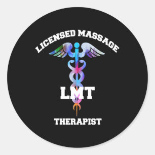 Lmt Massage Therapeut Caduceus Runder Aufkleber