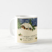 LMU Bibliotheks-frohe Weihnacht-Kaffee-Tasse Kaffeetasse (Vorderseite Links)