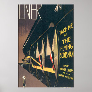 LNER das Fliegenscotsman-Vintage Reise-Plakat Poster