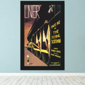 LNER ~ Der fliegende Schotte Leinwanddruck (Insitu (Holzboden))