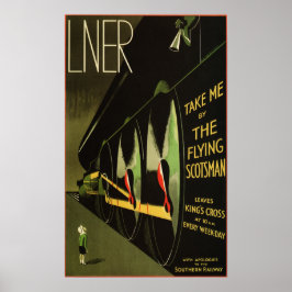 LNER Flying Scotsman Bahn Vintag Railbahn Poster