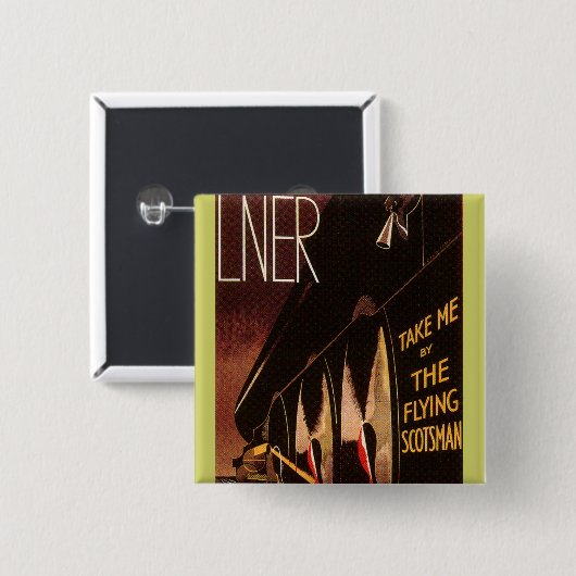 LNER Flying Scotsman Button (Vorne & Hinten)