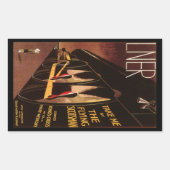 LNER Flying Scotsman Rechteckiger Aufkleber (Vorderseite)