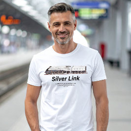 LNER-Klasse-A4-2509-Silver-Link-Dampflokomotive T-Shirt