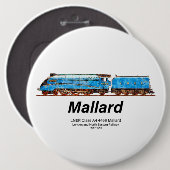 LNER-Klasse A4 4468 Mallard - Schnellste Dampflok Button (Vorne & Hinten)