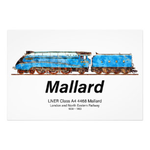 LNER-Klasse A4 4468 Mallard - Schnellste Dampflok Fotodruck
