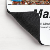 LNER-Klasse A4 4468 Mallard - Schnellste Dampflok Mousepad (Ecke)
