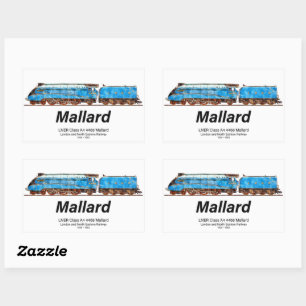 LNER-Klasse A4 4468 Mallard - Schnellste Dampflok Rechteckiger Aufkleber