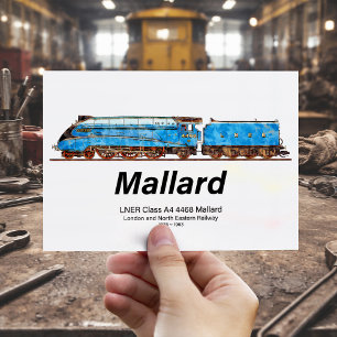 LNER-Klasse A4 4468 Mallard - Schnellster Dampfsta Postkarte