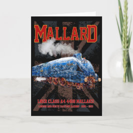 LNER Klasse A4 Mallard Lokomotive Union Jack Flag Dankeskarte