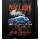 LNER Klasse A4 Mallard Lokomotive Union Jack Flag Duschvorhang (Vorderseite)