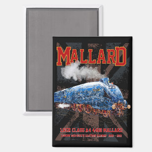LNER Klasse A4 Mallard Lokomotive Union Jack Flag Magnet