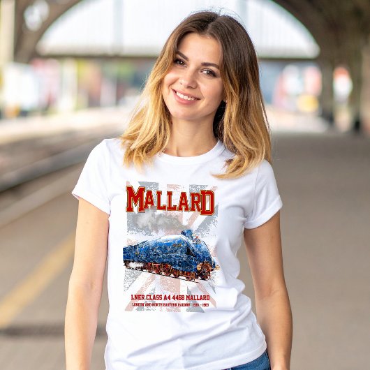 LNER Klasse A4 Mallard Lokomotive Union Jack Flag T-Shirt