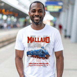 LNER Klasse A4 Mallard Lokomotive Union Jack Flag T-Shirt