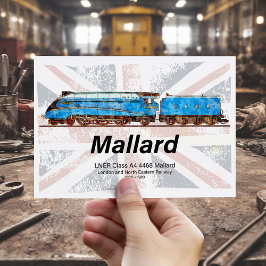 LNER-Klasse A4-Profil für Mallard-Lokomotive mit F Postkarte