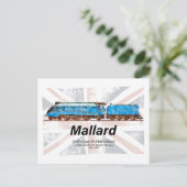 LNER-Klasse A4-Profil für Mallard-Lokomotive mit F Postkarte (Stehend Vorderseite)