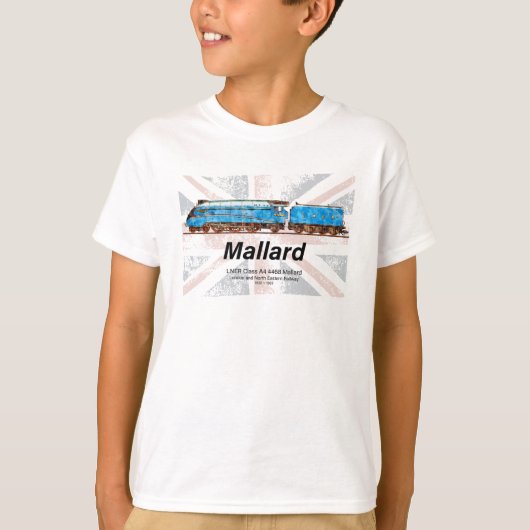 LNER-Klasse A4-Profil für Mallard-Lokomotive mit F T-Shirt (Vorderseite)