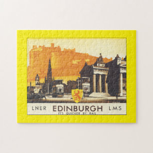 LNR Edinburgh LMS_Vintage Reiseplakat Puzzle