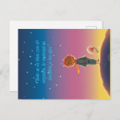 Lo esencial es unsichtbar a los ojos postkarte (Vorne/Hinten)