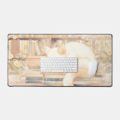 Lo-Fi Cosy Cat Gaming Mousepad Desktop Matt Schreibtischunterlage (Tastatur & Maus)
