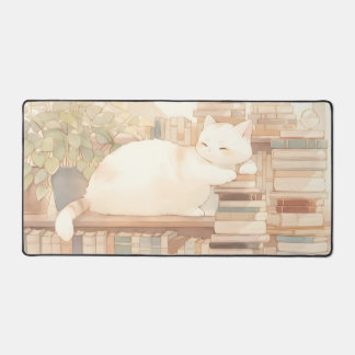 Lo-Fi Cosy Kitty Desktop Mat Mousepad Schreibtischunterlage