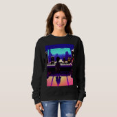 Lo fi hip hop chillhop chill beats aesthetics 106 sweatshirt (Vorne ganz)