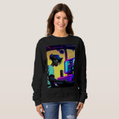 Lo fi hip hop chillhop chill beats aesthetics 10 sweatshirt (Vorne ganz)