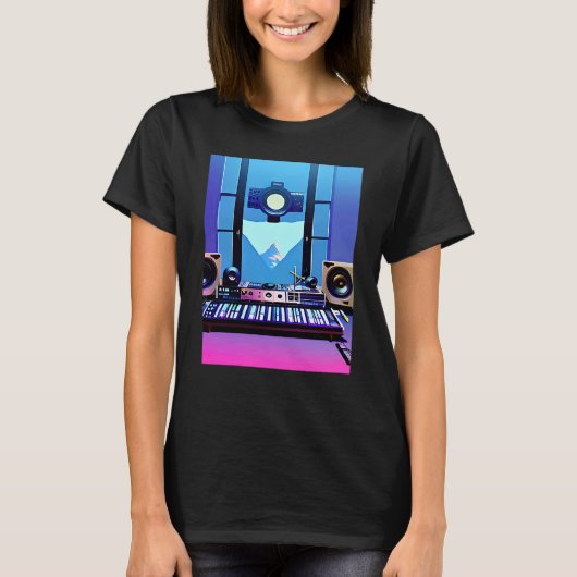 Lo fi hip hop chillhop chill beats aesthetics T-Shirt (Vorderseite)