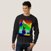 Lo fi hip hop chillhop chill beats lofi aesthetics sweatshirt (Vorne ganz)