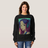 Lo fi hip hop chillhop chill beats lofi aesthetics sweatshirt (Vorne ganz)