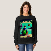Lo fi hip hop chillhop chill beats lofi aesthetics sweatshirt (Vorne ganz)