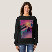 Lo fi hip hop chillhop chill beats lofi aesthetics sweatshirt (Vorne ganz)