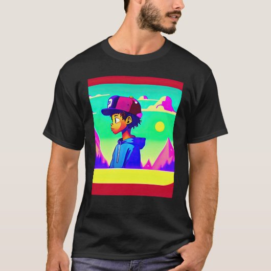 Lo fi hip hop chillhop chill beats lofi aesthetics T-Shirt (Vorderseite)