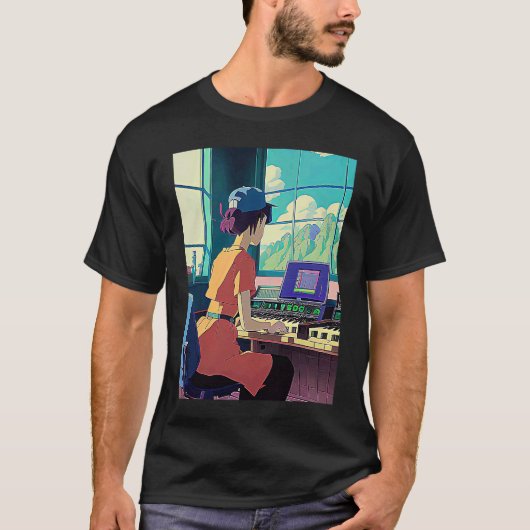 Lo fi hip hop chillhop chill beats lofi aesthetics T-Shirt (Vorderseite)