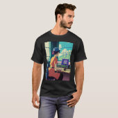 Lo fi hip hop chillhop chill beats lofi aesthetics T-Shirt (Vorne ganz)