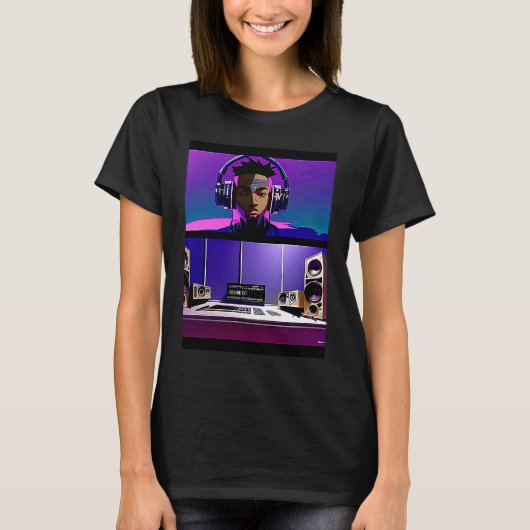 Lo fi hip hop chillhop chill beats lofi aesthetics T-Shirt (Vorderseite)