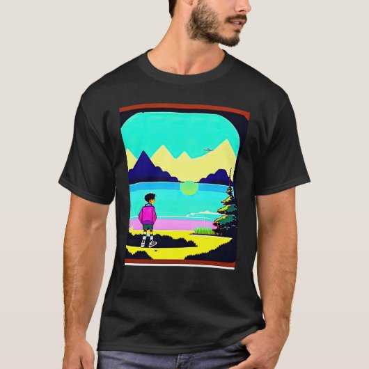 Lo fi hip hop chillhop chill beats lofi aesthetics T-Shirt (Vorderseite)